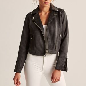 Faux Leather Moto Jacket